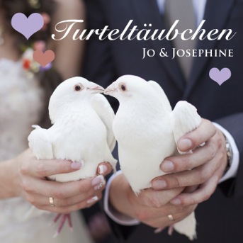 Turteltäubchen - Lieder zur Goldenen Hochzeit deutsch Cover mit weißen Tauben