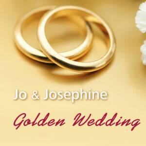 Cover Golden Wedding Song mit goldenen Ringen